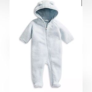 🩵🎉HP Ralph Lauren🎉🩵 NWOT🩵 Baby Blue Boy Bear Fleece Footie. 9m. Never worn!